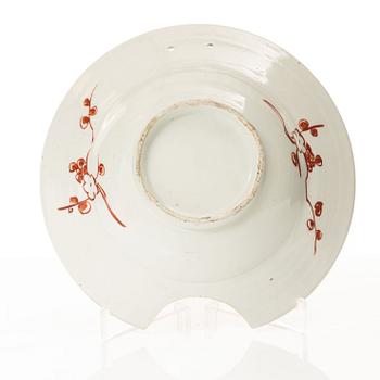 A Japanese imari porcelain barber's bowl, Meiji (1868-1912).