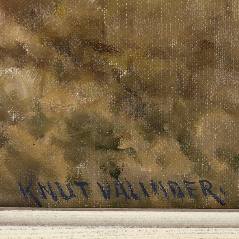 KNUT VALINDER, olja på duk, signerad.