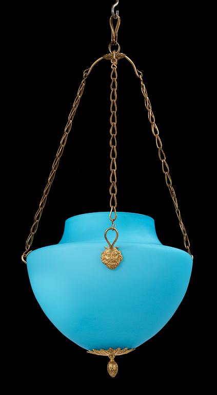 A North European early 19th Century one-light hanging lamp.