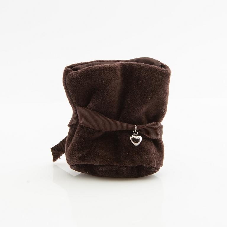 Ole Lynggaard, lås 18K guld med kedja i oxiderad silver.