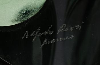 ALFREDO ROSSI, skulptur, glas, Murano. 1900-talets andra hälft.