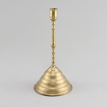 LJUSSTAKE, mässing, 1700/1800-tal.