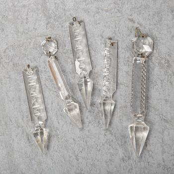 Ljuskrona, oscariansk, omkring 1900.