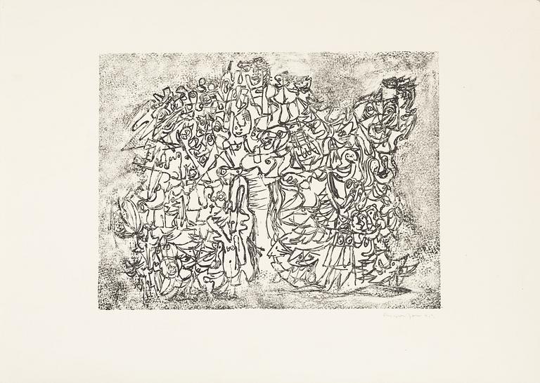 Asger Jorn, Folder with 7 lithographs from: "8 Lithographs".