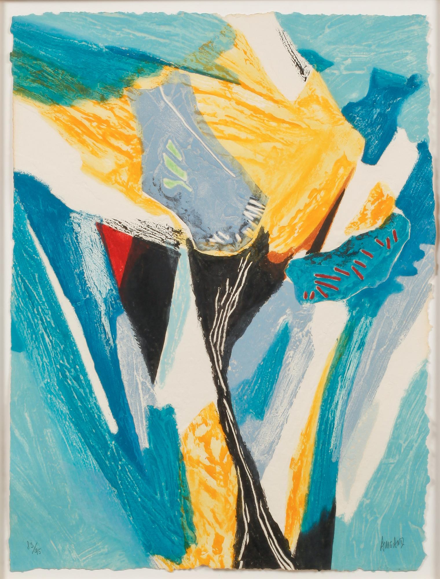 BERNARD ALLIGAND, carborundum, signerad och numrerad 83/95.