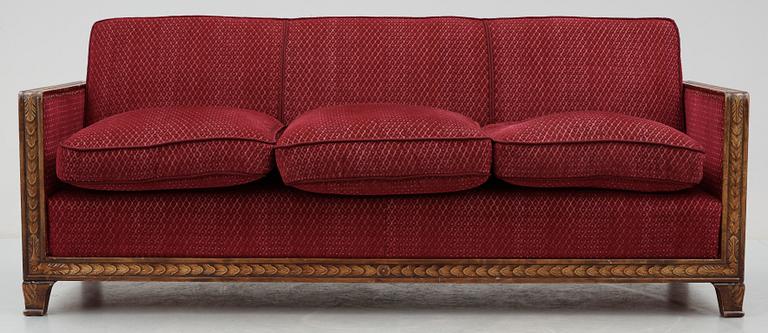 SOFFA samt BORD, 2 delar, art deco, 1900-talets första hälft.