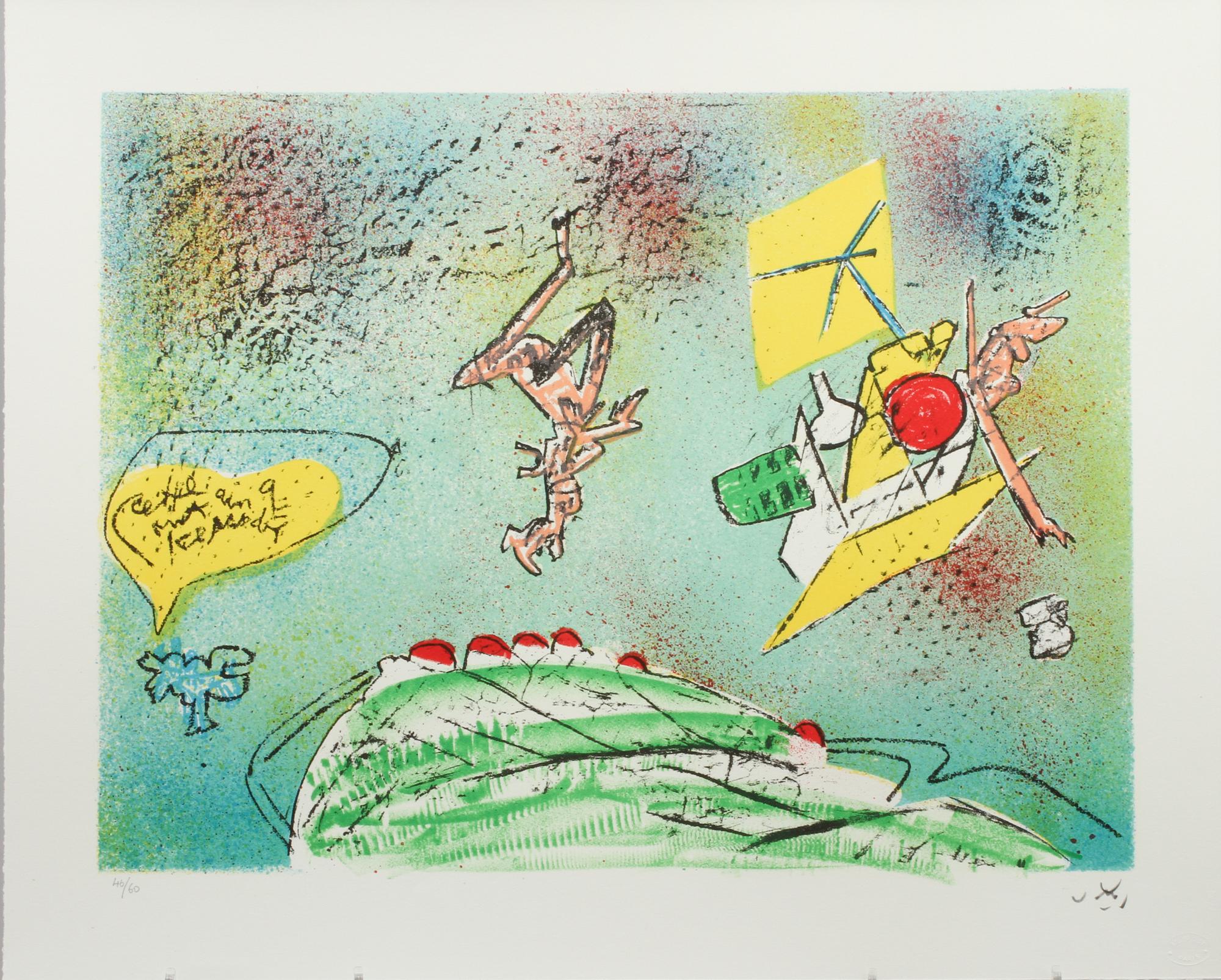 ROBERTO MATTA, färglitografi, signerad och numrerad 46/60.