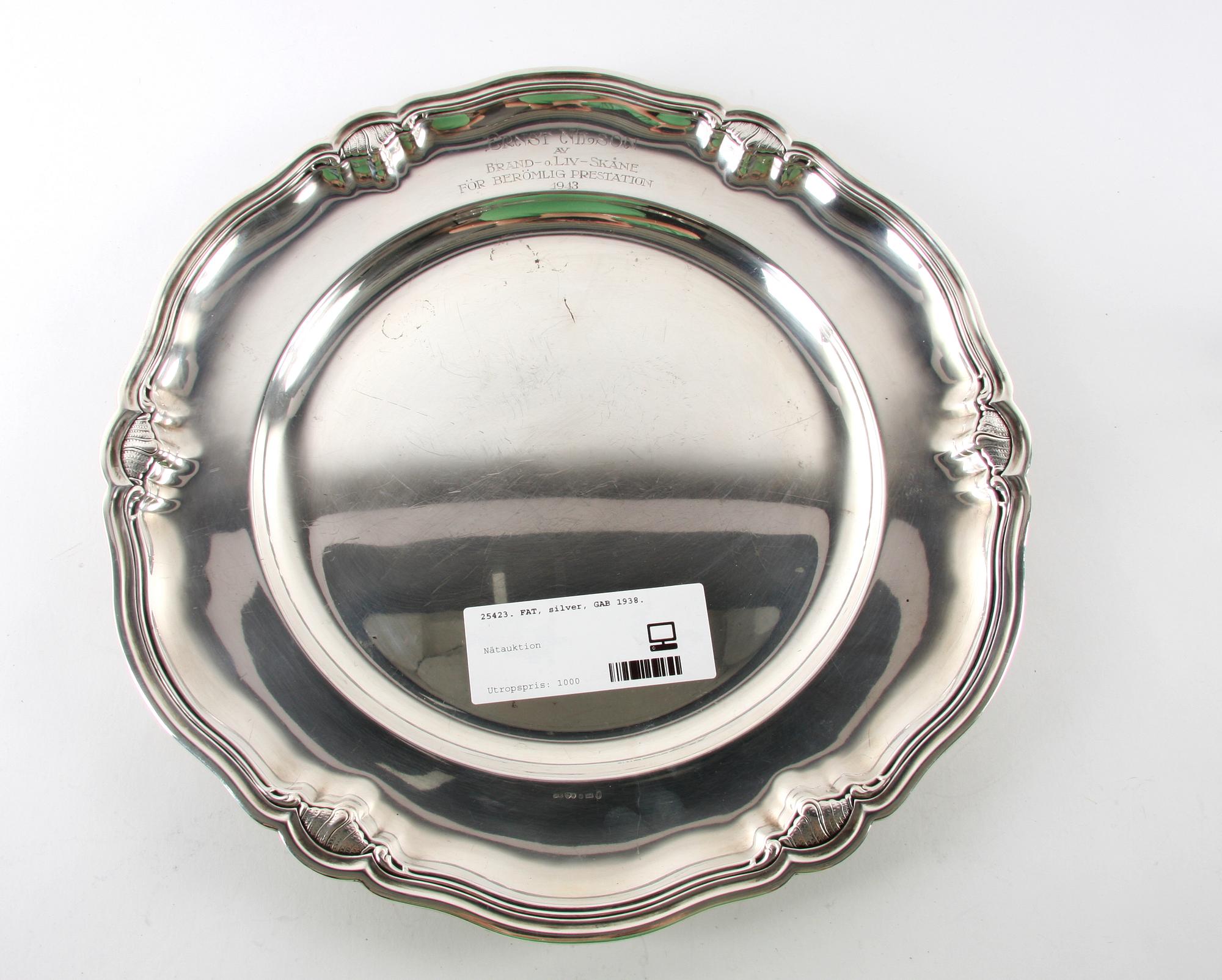FAT, silver, GAB 1938.