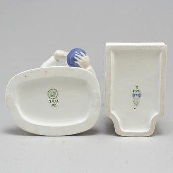 Two Bing & Gröndahl porcelain figurines, 20th century.