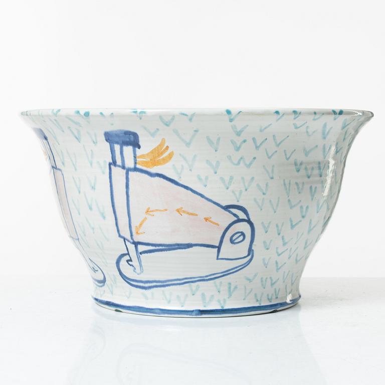 Herman Fogelin, Skål, stengods, signerad.