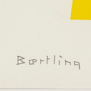 OLLE BAERTLING, serigrafi, signerad. Ur Teckning, målning, grafik. Tekniker inom bildkonsten" av Per Bjurström.