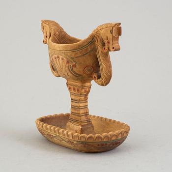 JEMT OLOV PERSON, a wooden sculpted bowl, signed.