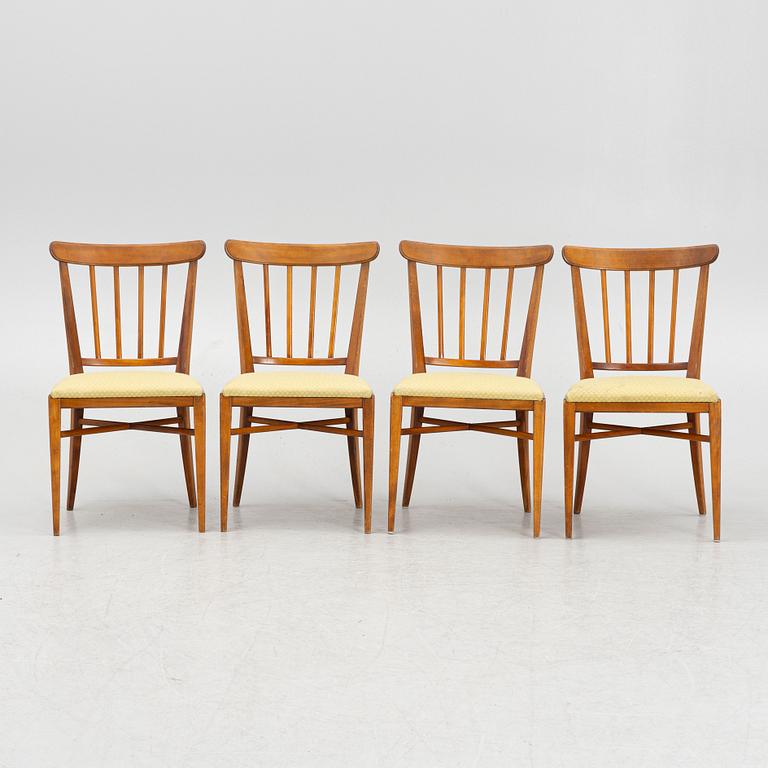 Nordiska Kompaniet, chairs, 4 pcs, Swedish Modern, 1947.