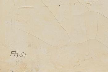 ALBERT JOHANSSON, oil on panel signed and dated 1954.