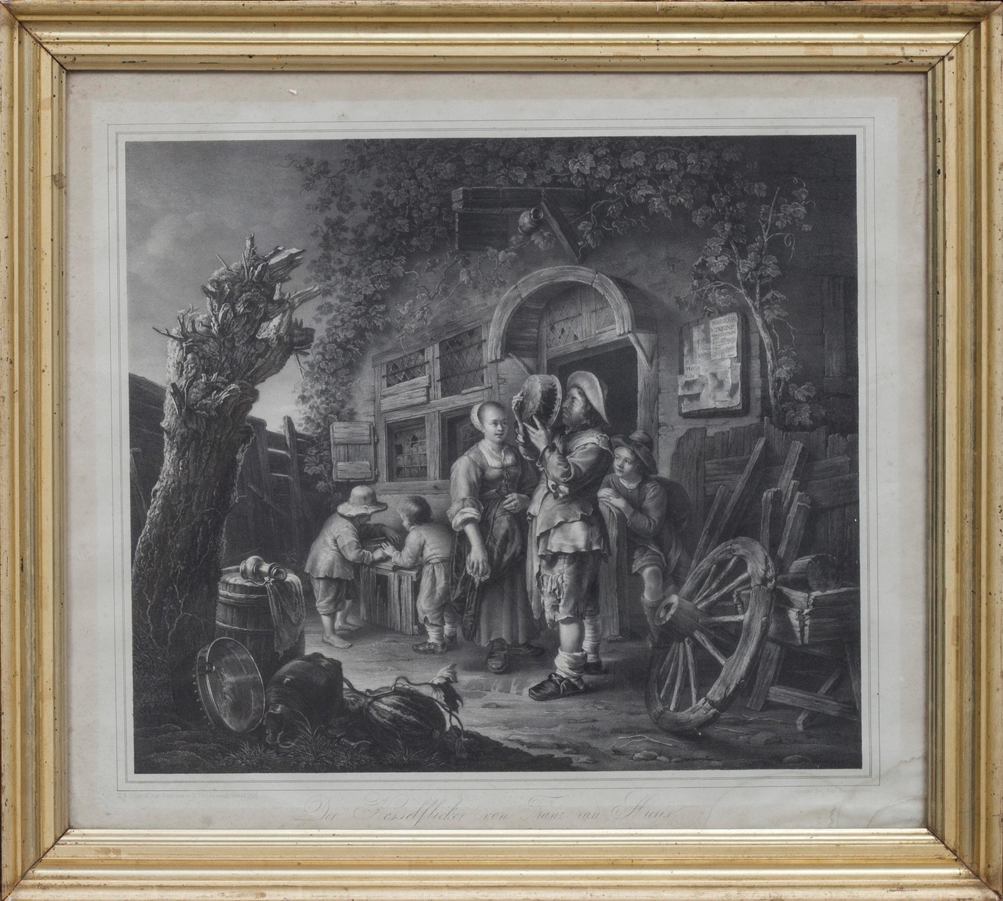 KOPPARSTICK, 3 st, Dresden, 1800-tal.