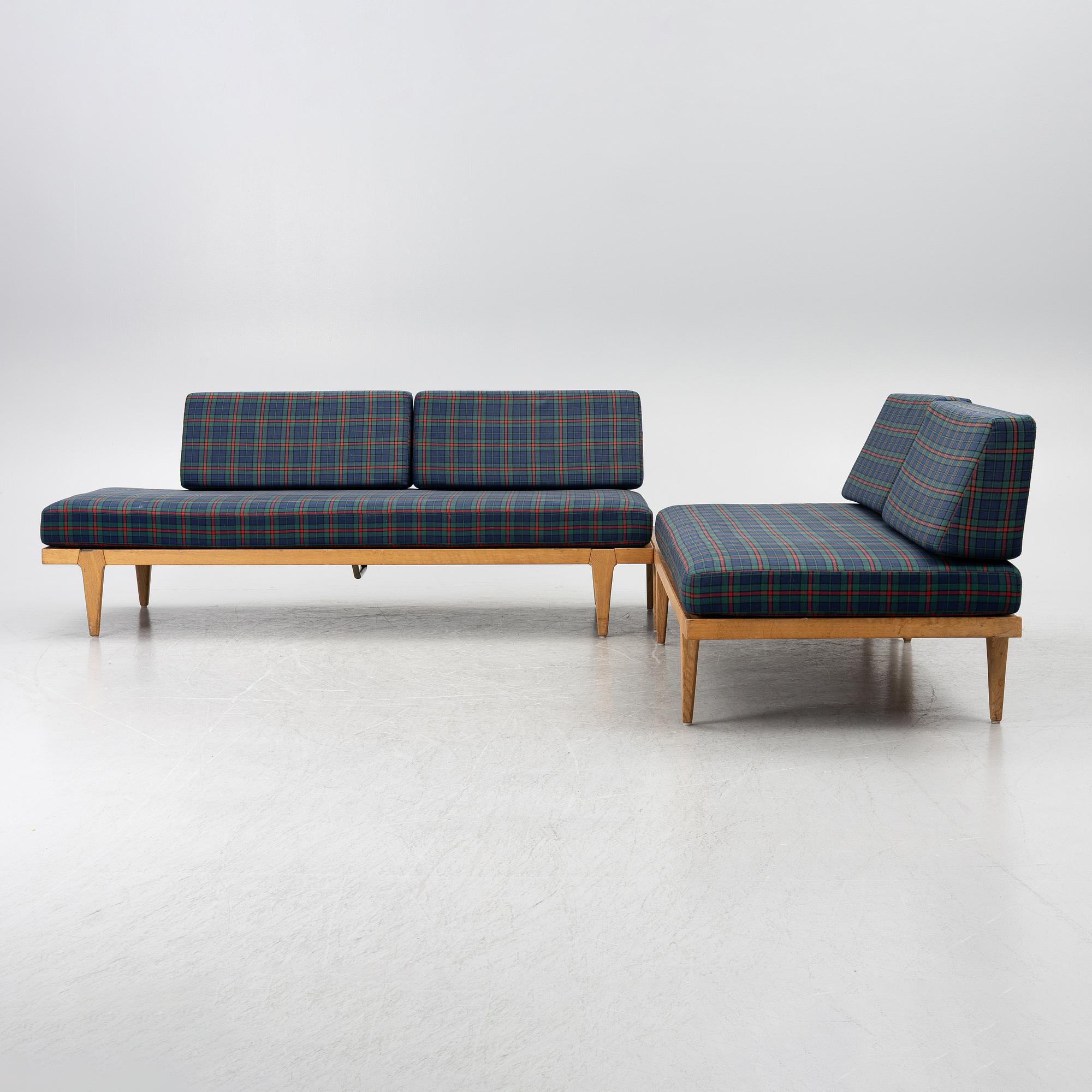 Erik Wörtz, corner sofa/daybed and table, IKEA, 1960s.