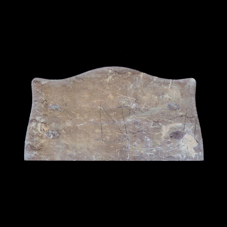 STENSKIVA, belgisk marmor, rokokostil.