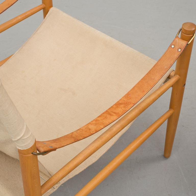 FÅTÖLJER, ett par, Safari-modell, 1900-talets andra hälft.
