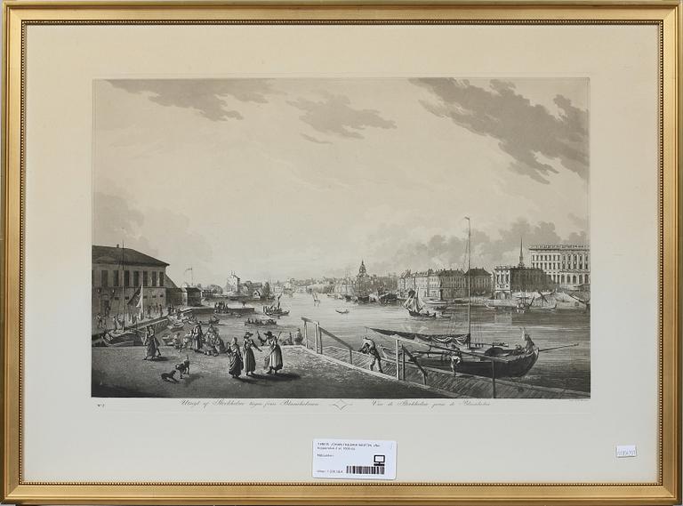 JOHAN FREDRIK MARTIN, efter, kopparstick 2 st, 1800-tal.