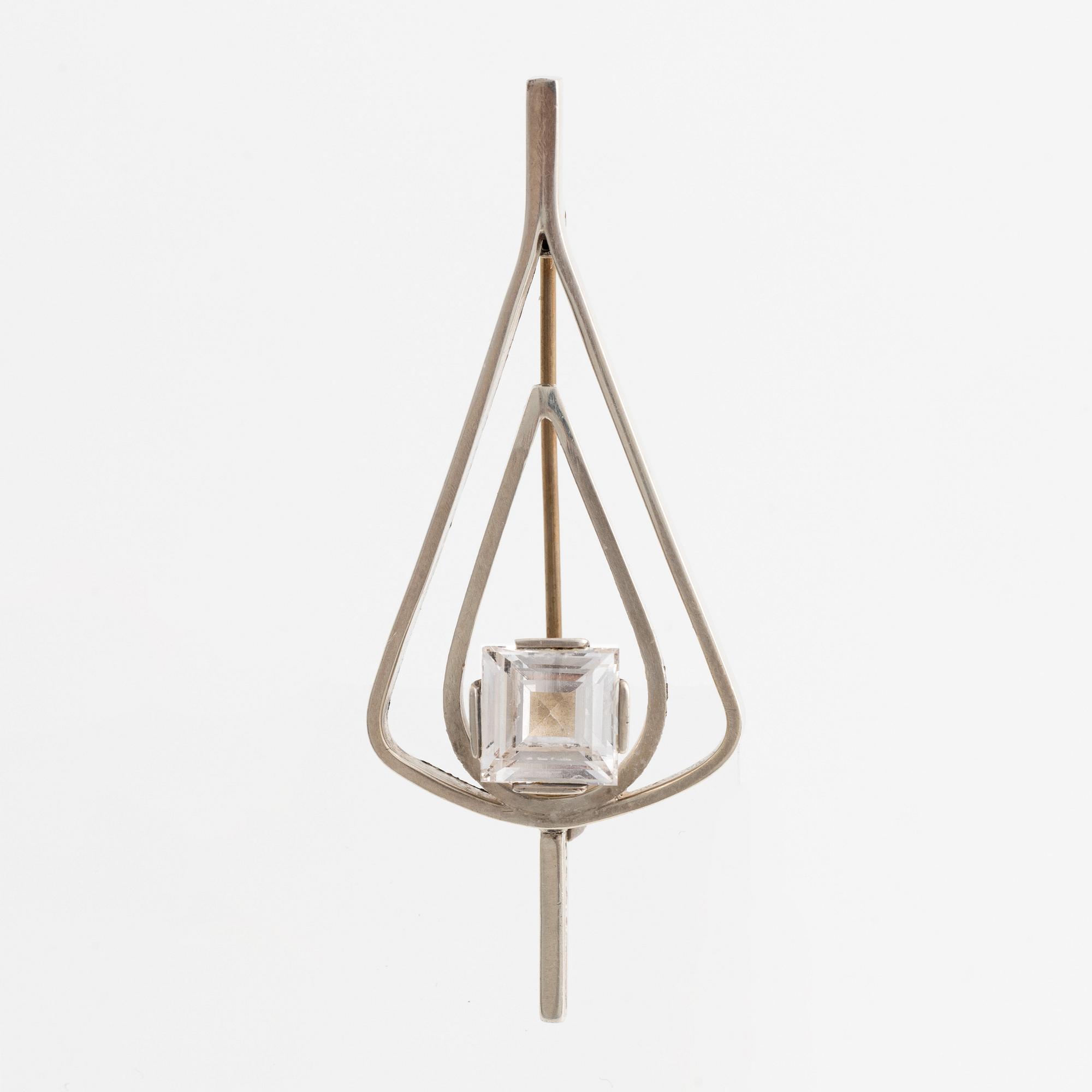 Atelier Borgila, silver brooch.