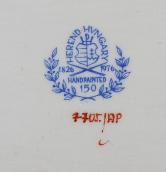 SKRIVBORDSSET, 4 delar, porslin, Herend.