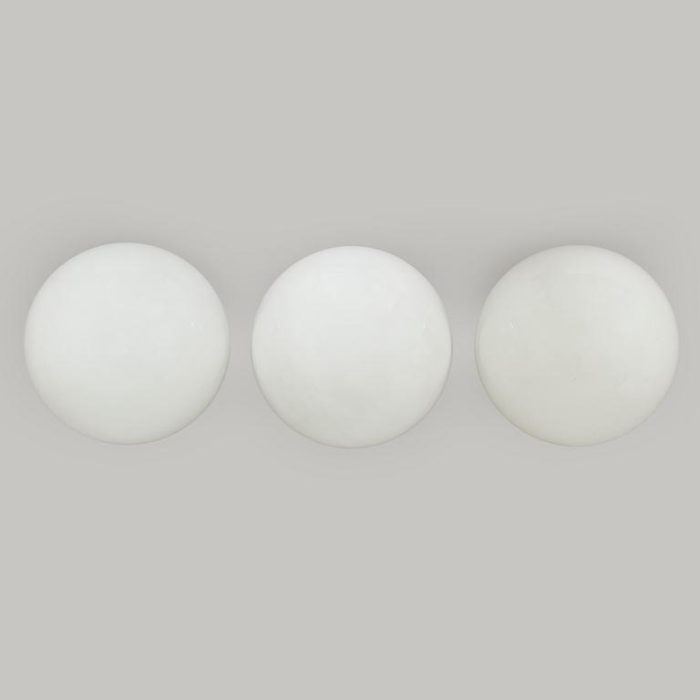 Paavo Tynell, a set of three 1930s ceiling lamps '2008' for Taito Oy.