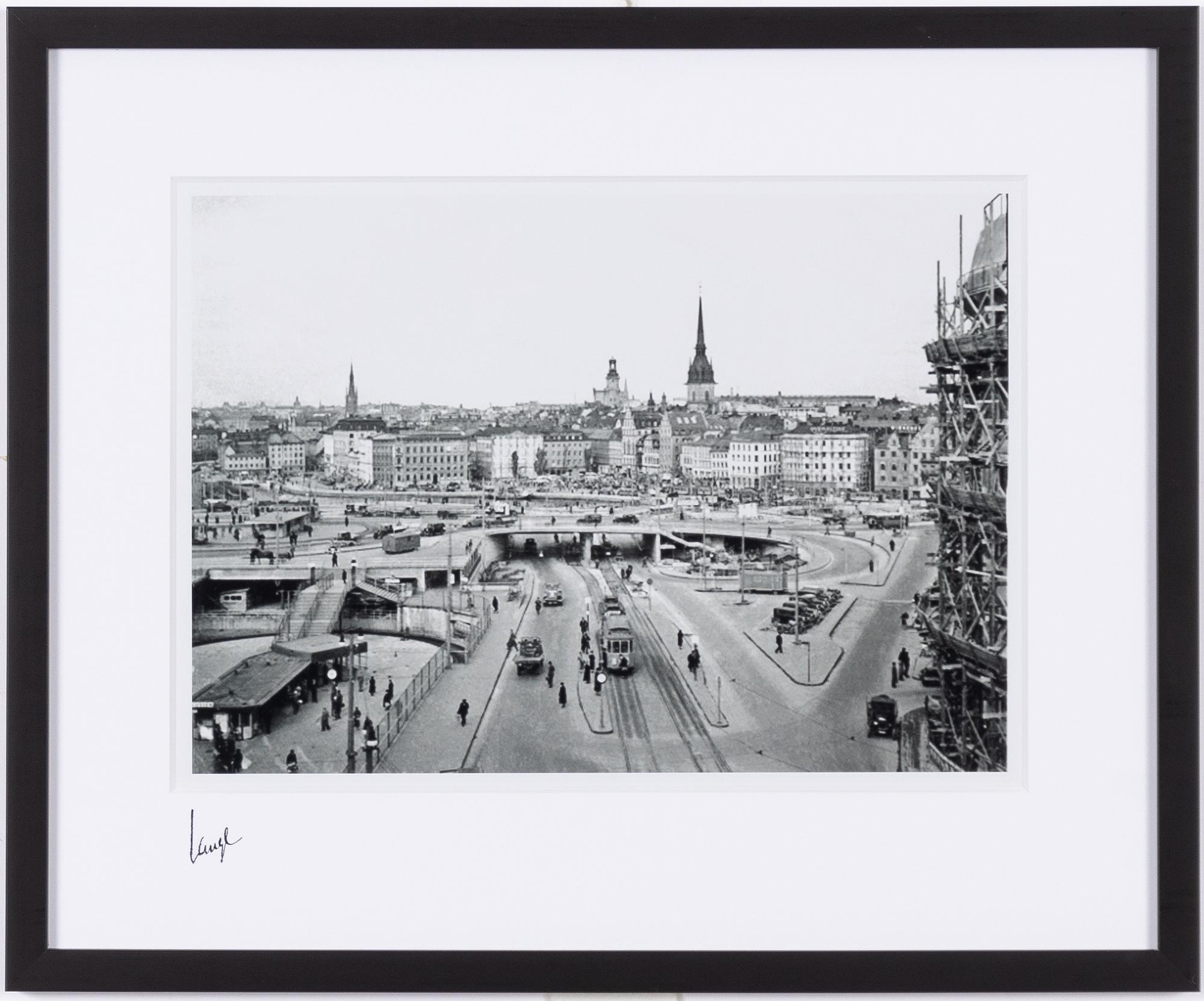 Åke Lange, "Slussen panorama", 1935.