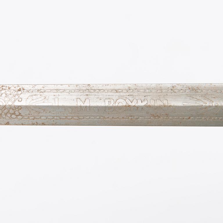 A late 19th Century American Masonic Knights Templar sword.