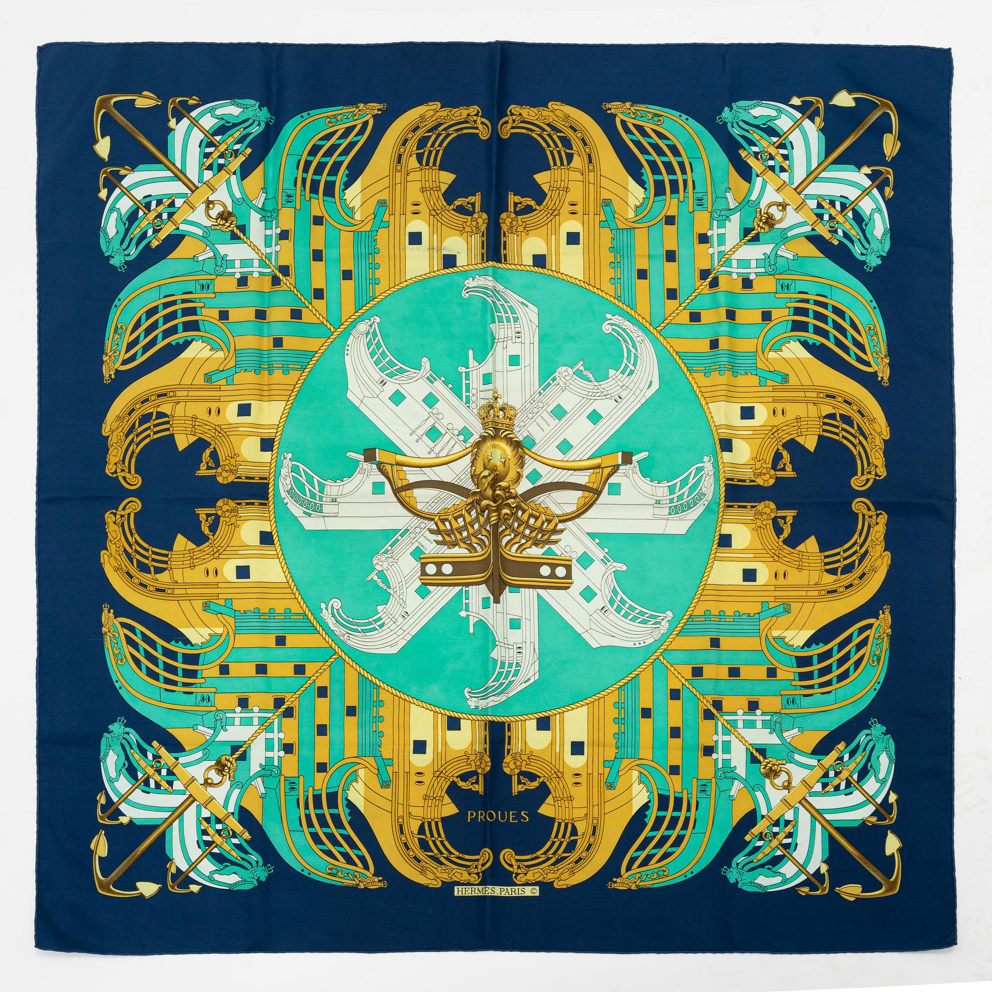 Hermès, scarf, "Proues".