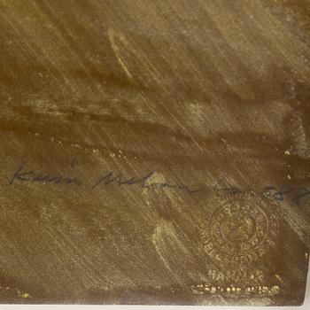 KAISA MELANTON, mixed media on panel, signed and dated -88.