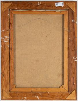 Uno Vallman, oil on canvas, signed and dated 1950.