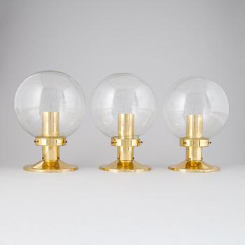 THree 'Globus' ceiling lamps by Hans-Agne Jakobsson, Markaryd.