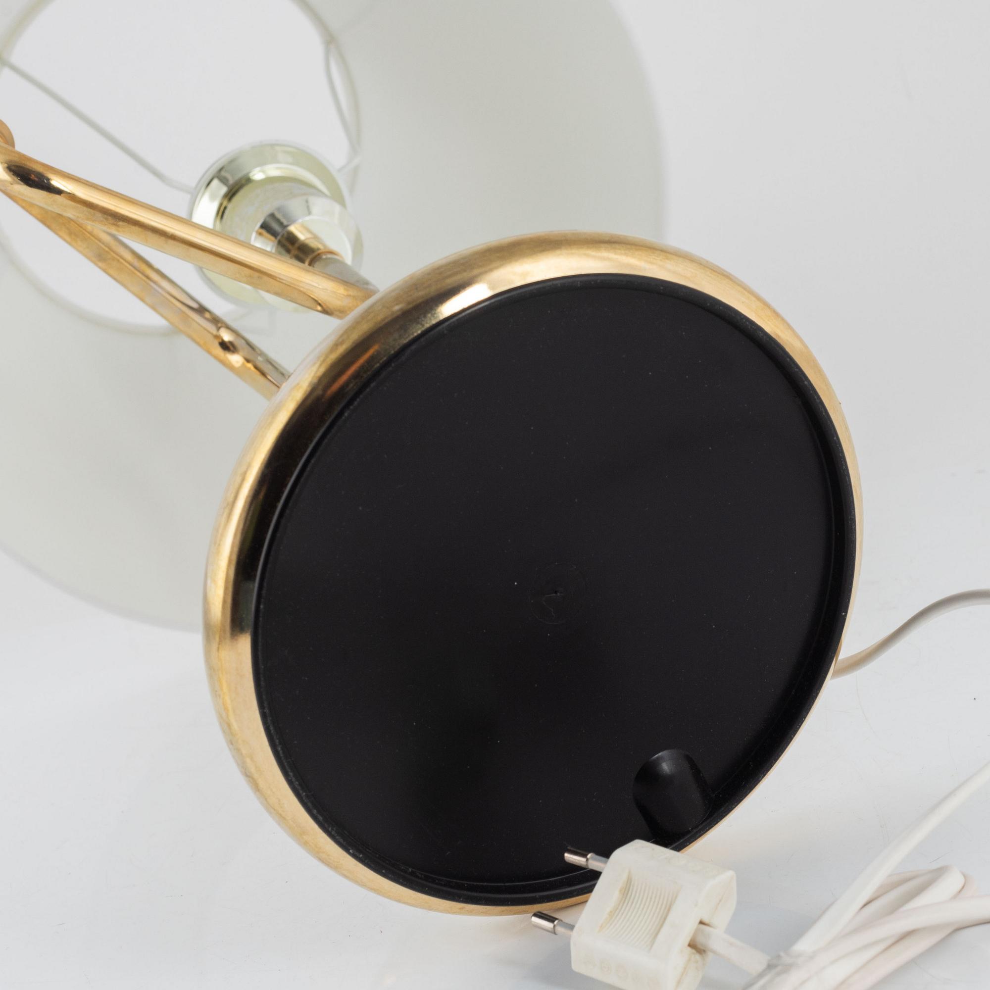 Bordslampor ett par, Rejmyre Armaturfabrik, 1900-talets senare del.