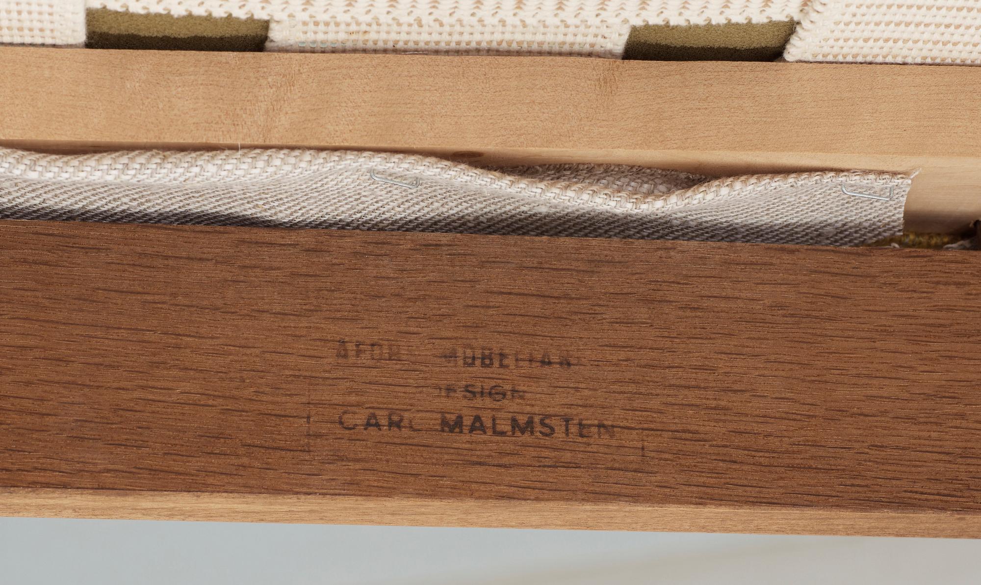 MATSALSGRUPP, 9 delar, "Calmare nyckel", Carl Malmsten, Åfors Möbelfabrik, 1900-talets andra hälft.