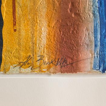 ALAIN BERCK-VITZ, carborundumetsning, signerad.