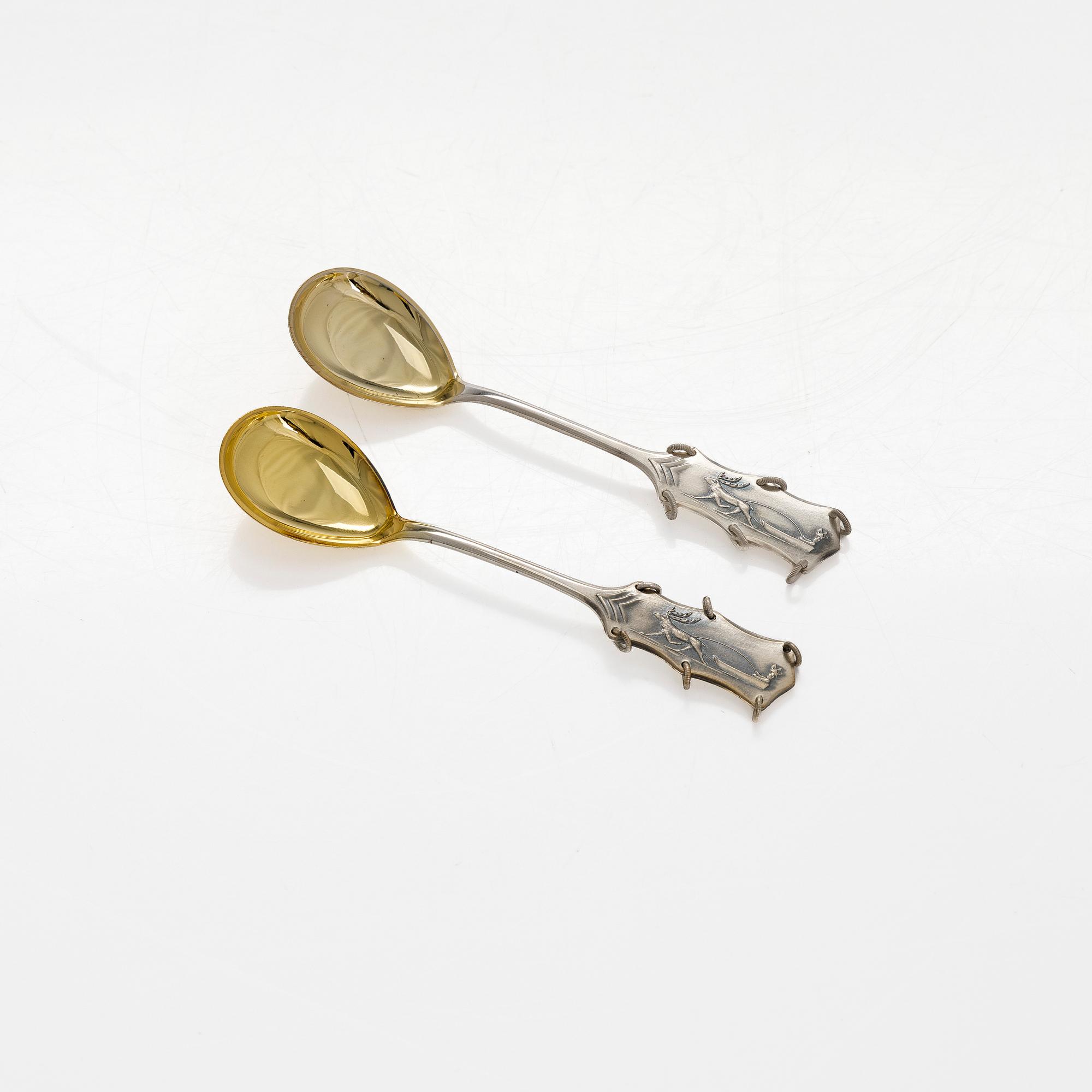 A 17-piece set of silver cutlery, Tornio and Turku, 1993 and 1984.