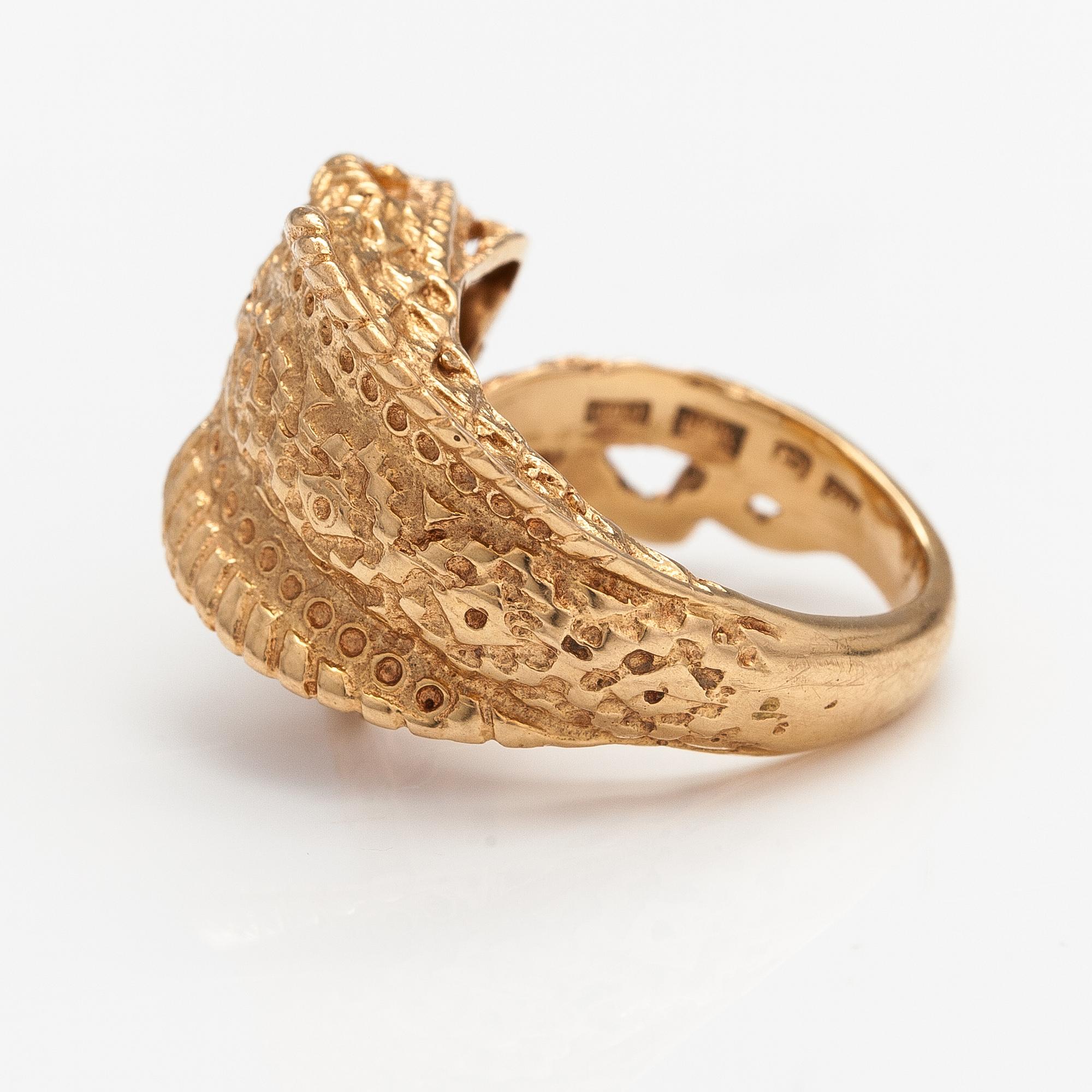 Ring, 18K guld. Odds guld, Visby 1998.