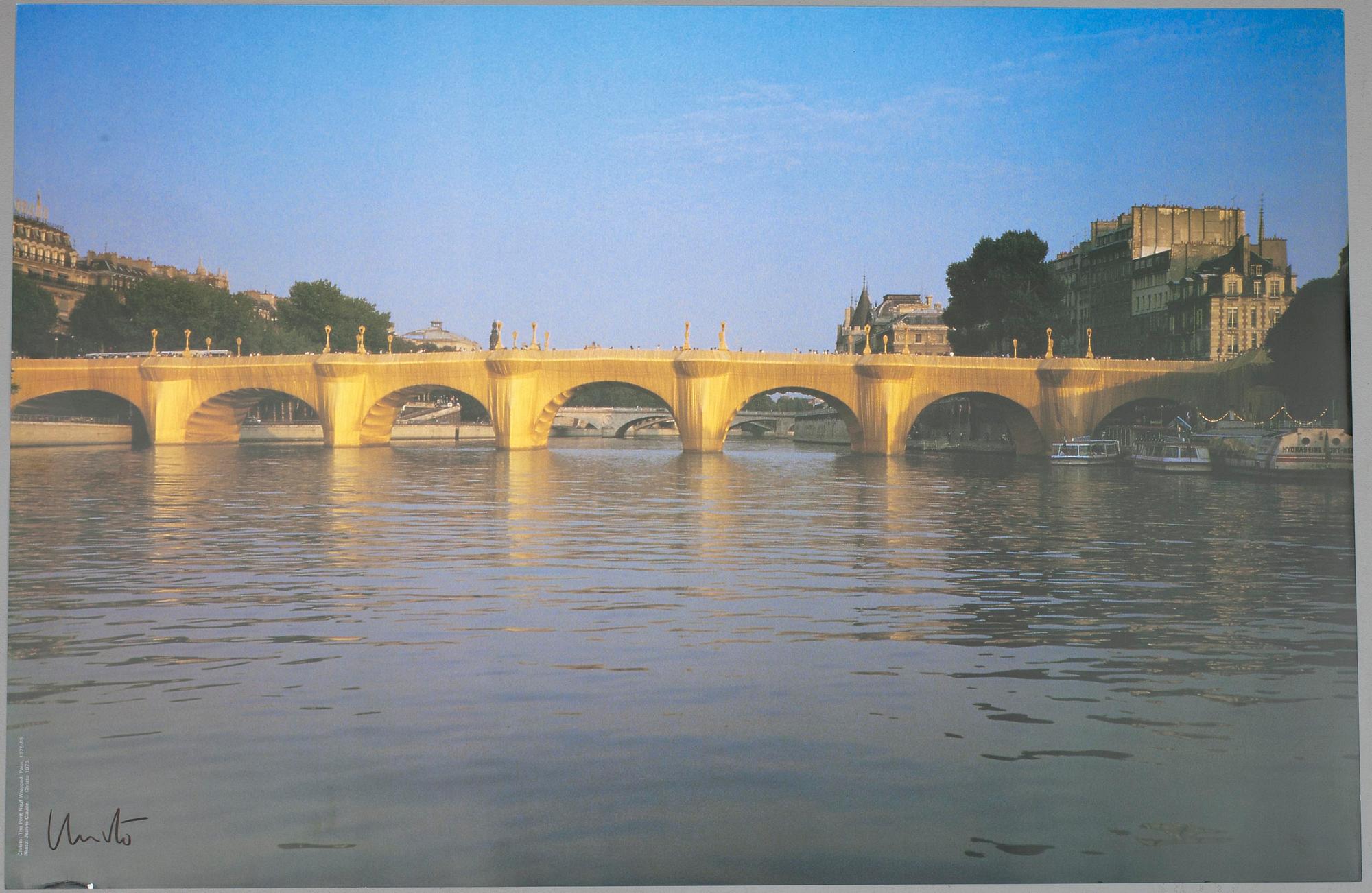 CHRISTO AND JEANNE-CLAUDE, affisch, signerad.