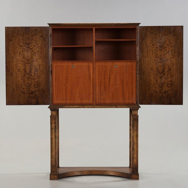A Swedish Grace stained birch cabinet attributed to Ture Ryberg, J.E Blomqvist Möbelfabrik, Uppsala, 1920-30's.