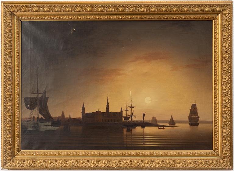 Moonlight over Kronborg Castle, Helsingør.