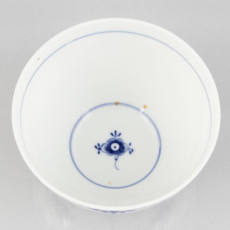 A group of three 'Blue Fluted' porcelain bowls, Royal Copenhagen, model '211', '592', '2302', 1893-1923 and 1950-60's.