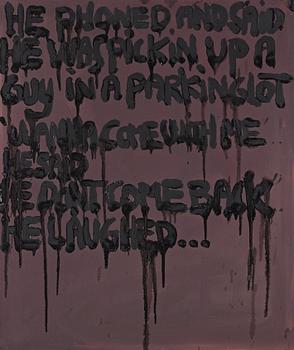Bjarne Melgaard, BJARNE MELGAARD, oil on canvas, executed in 2006-2007.