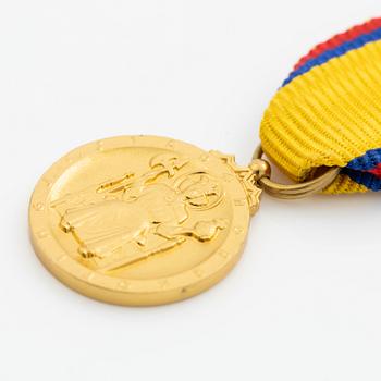 St. Olav's Medal, miniature, gold 18 K.