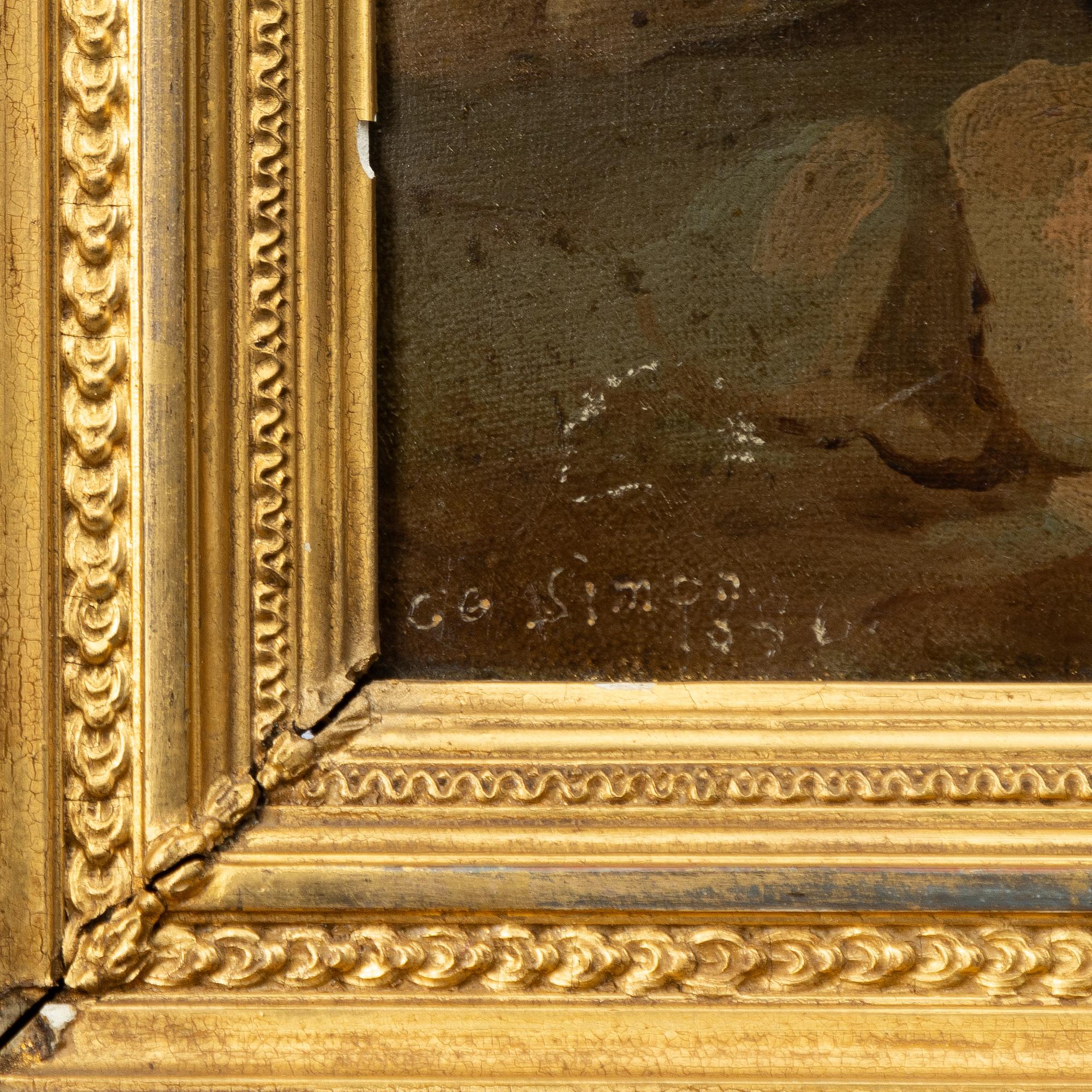 Engelsk konstnär, 1800-tal, Vilande fågelhundar.