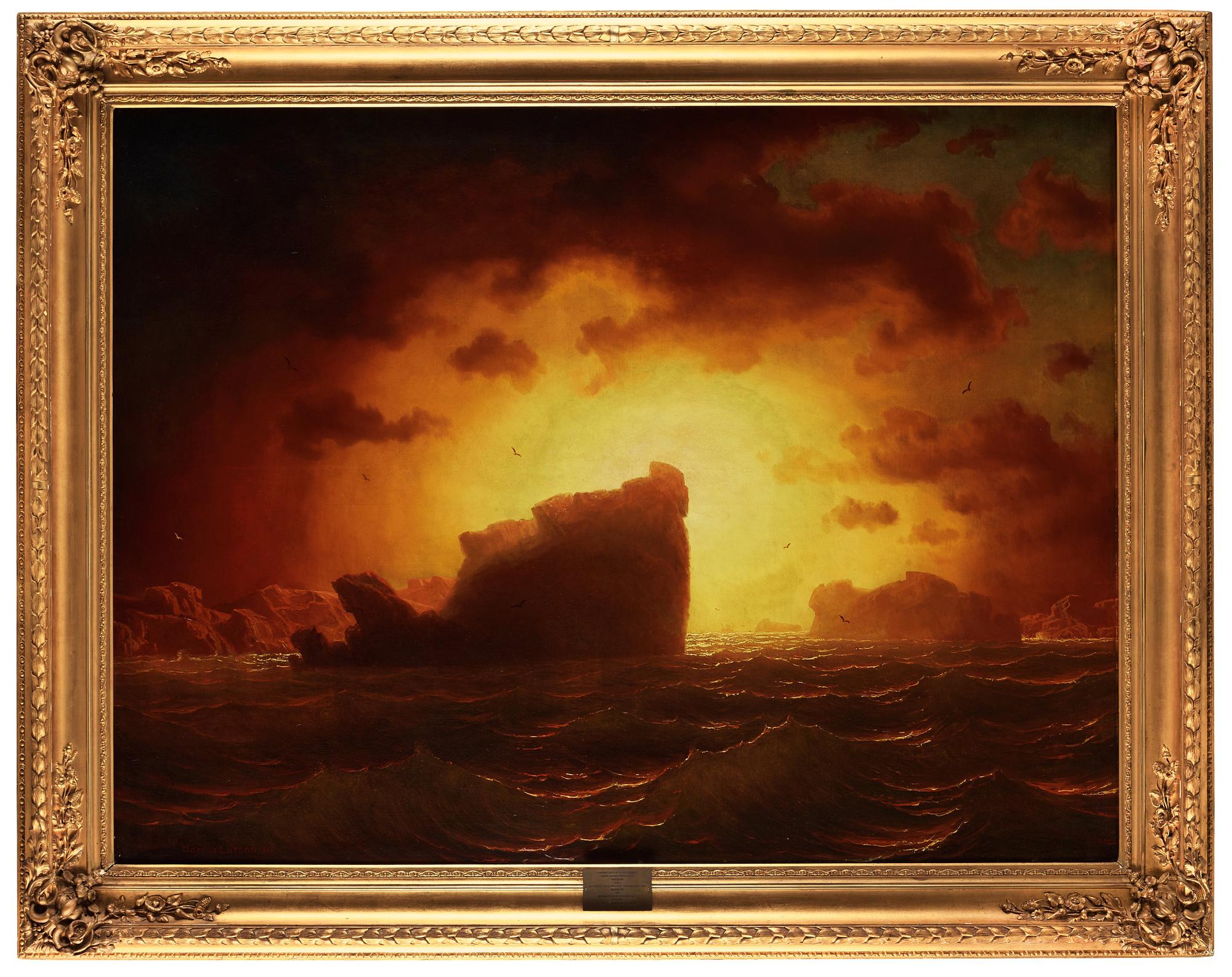Marcus Larsson, Sunset by the coast.