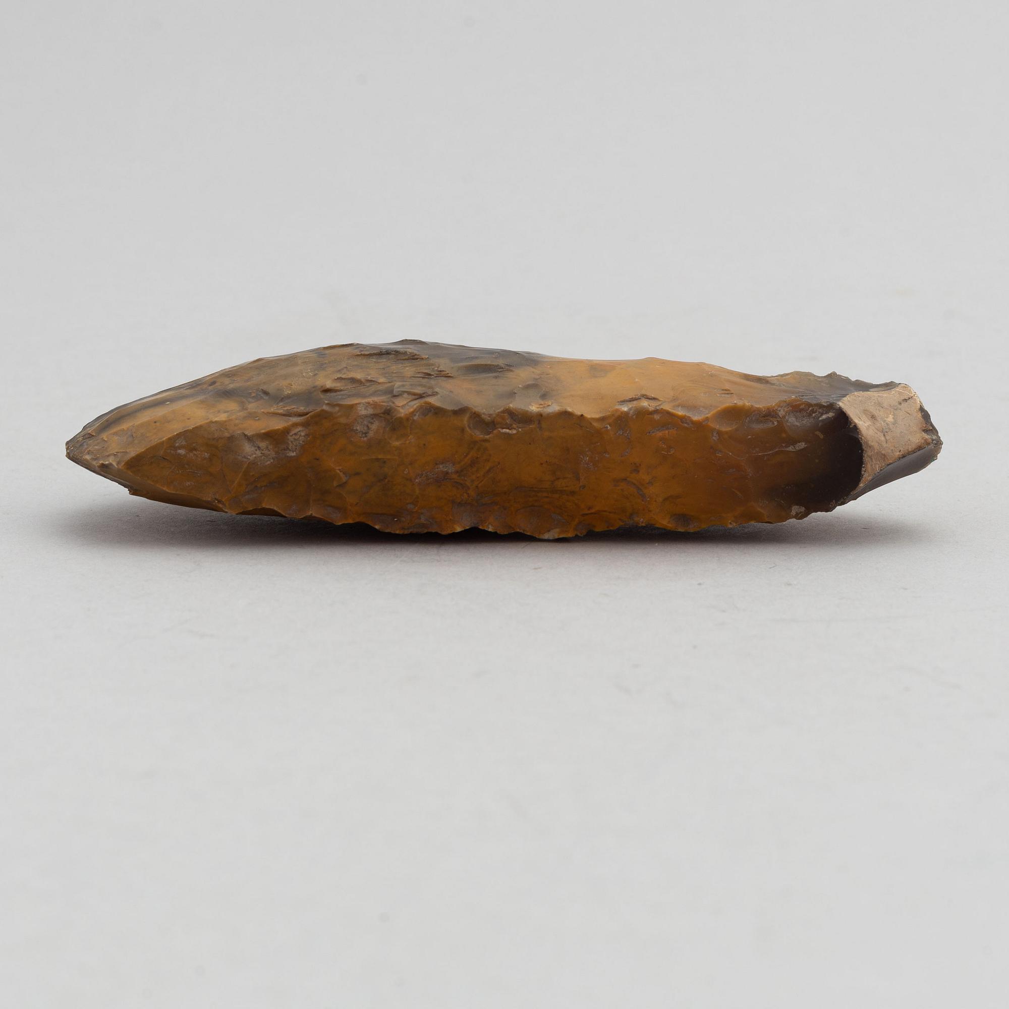 A neolithic flint axe.