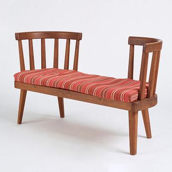 Axel Einar Hjorth, a stained pine sofa 'Utö', Nordiska Kompaniet 1930s.