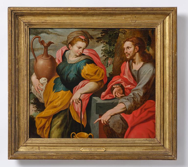 Frans Floris dä, hans krets, Jesus träffar den samariska kvinnan vid brunnen.