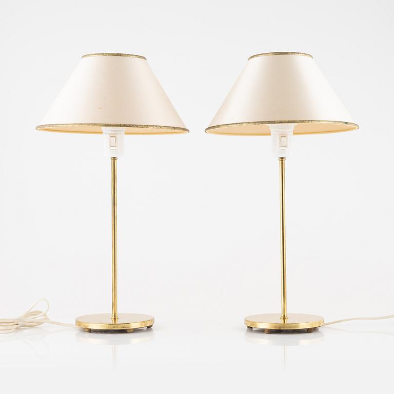 A pair of table lamps, Falkenbergs Belysning, secon half of the 20th Century.