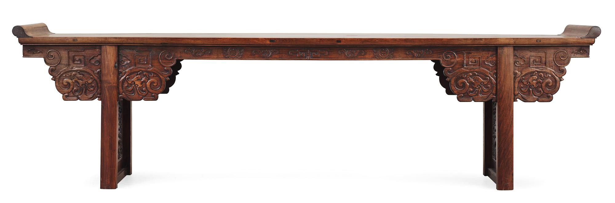 ALTARBORD, hardwood. Möjligen Huanghuali.  1600/1700-tal.